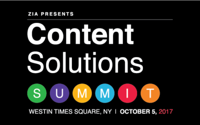 Join the Content Solutions Summit 2017 in New York City