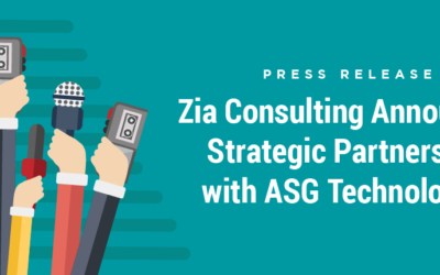 Zia Consulting Announces Strategic Partnership With ASG Technologies