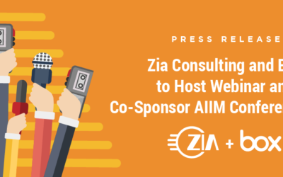 Zia and Box to Host Webinar and Co-Sponsor AIIM Conference 2018