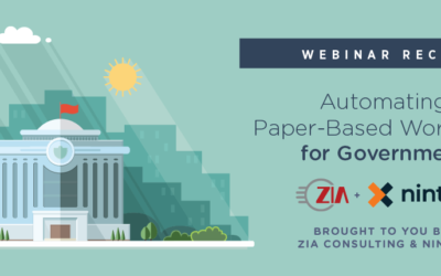 Webinar Recap: Automating Paper-Based Workflows for Government With Nintex