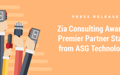 Zia Consulting has Been Awarded ASG Premier Partner Status