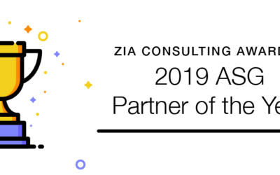 Zia Consulting Awarded 2019 ASG Partner of the Year