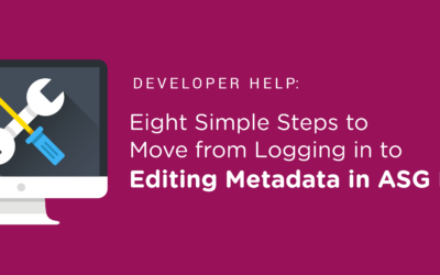 Eight Simple Steps to Move from Logging in to Editing Metadata in ASG Mobius